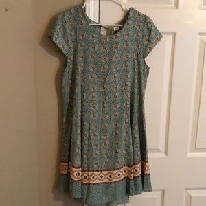 hem & thread casual elephant print dress